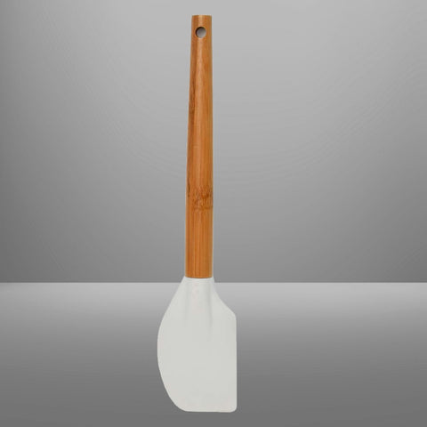 Bamboo Wood Silicone Spatula Tessie And Jessie