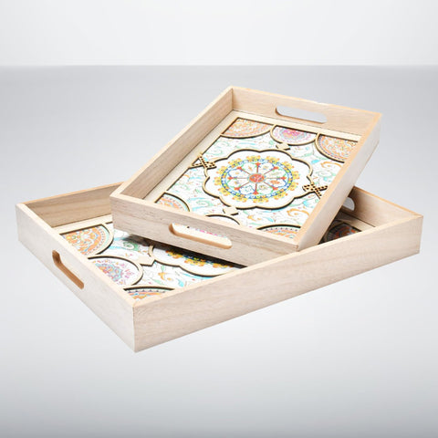 Pair of Truck Art Trays