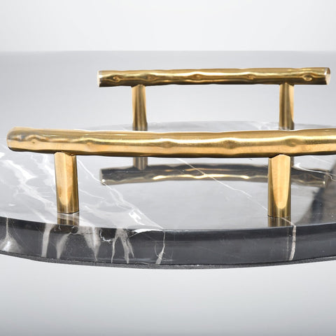 Round Marble Serving Tray