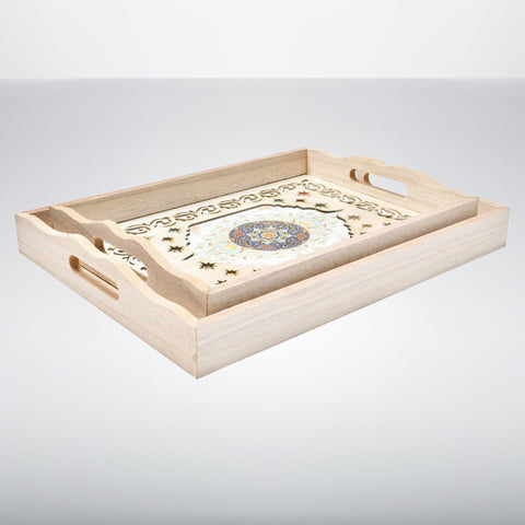 Pair of Mediterranean Design Trays