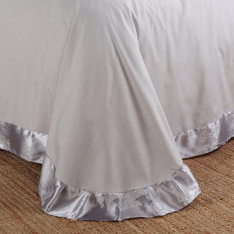 4 Pcs Satin jacquard Tom Glamour Home Bedspread -Duck Egg