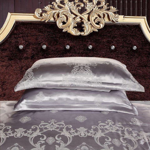 4 Pcs Satin jacquard Tom Glamour Home Bedspread -Duck Egg