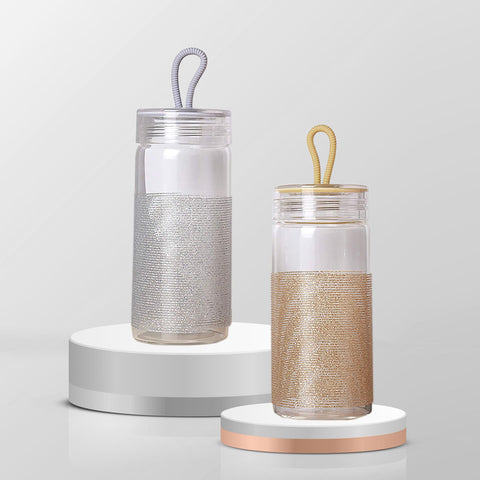 Water Bottle- Classy Glitter Base