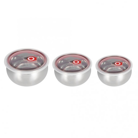 3Pcs High-Grade Stainless Steel Bowls