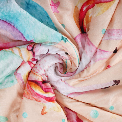 Cozy Unicorn Sherpa Baby Blanket