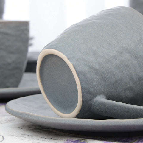 12Pcs Stone Lan Assorted Cup Set