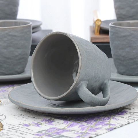 12Pcs Stone Lan Assorted Cup Set