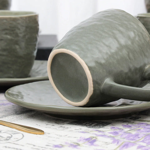 12Pcs Stone Lan Assorted Cup Set