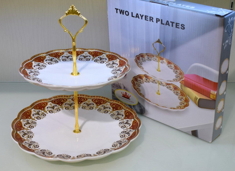Ceramic Two Layer Serving tray