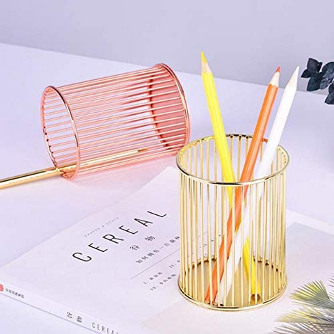 Round Stationery Holder Shiny