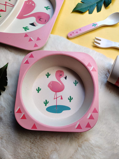 5Pcs Melamine Kids Dinnerware Set