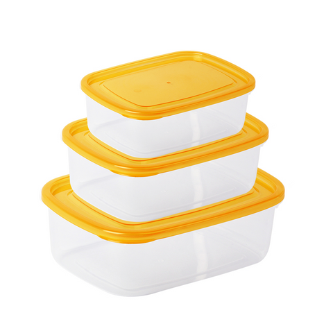 3Pcs Plastic Food Containers