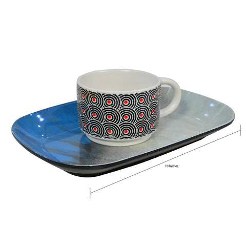 10 inch -Melamine Dinnerware Tray- Blue