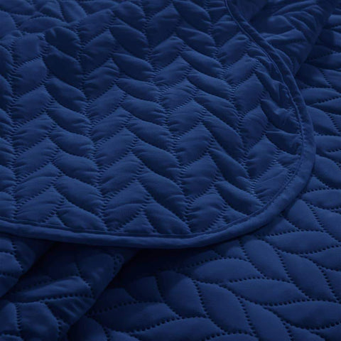 Navy Blue Superior Quality Bedspread Set