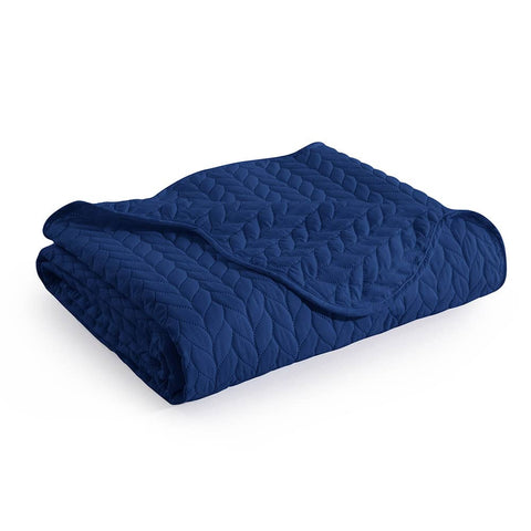 Navy Blue Superior Quality Bedspread Set