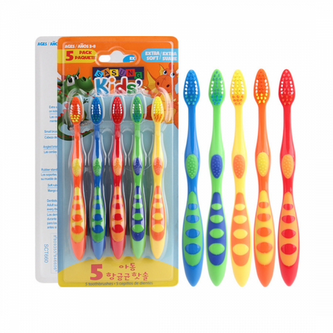 5Pcs Soft Com forty Bristles Kids Tooth Brush