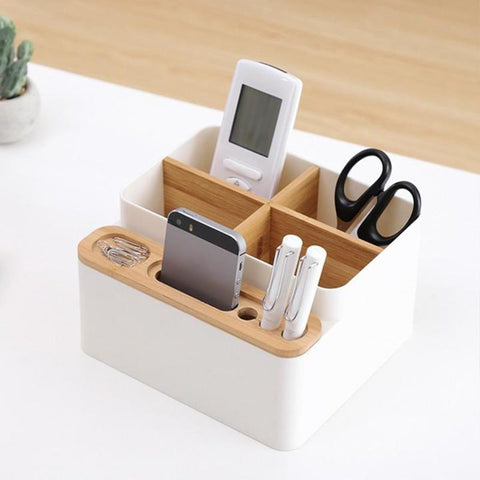 Multi Functional Bamboo Made  Storage Box