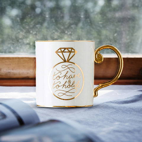 Diamond Ring Ceramic Mug
