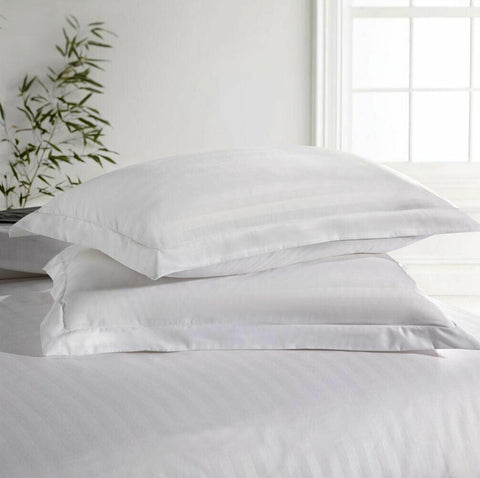 White Embossed Luxury Stripe Bedsheet