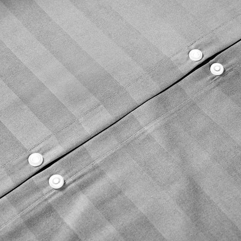 Gray Embossed Luxury Stripe Bedsheet