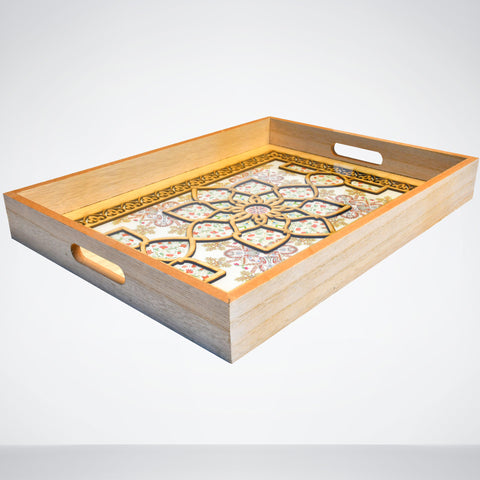 Pair of Architectural Style Trays