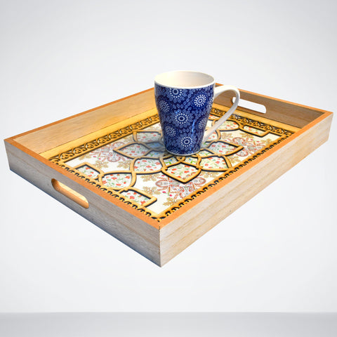 Pair of Architectural Style Trays