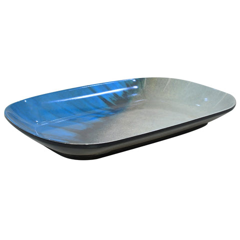 9 inch -Melamine Dinnerware Tray- Blue
