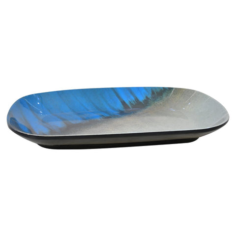 10 inch -Melamine Dinnerware Tray- Blue