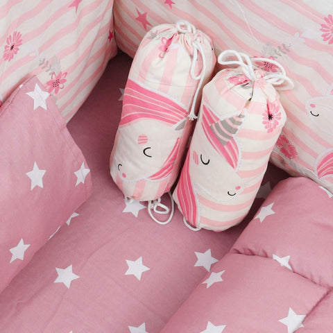 Unicorn Baby Cot Bedding Set Pompous Infant And Toddler