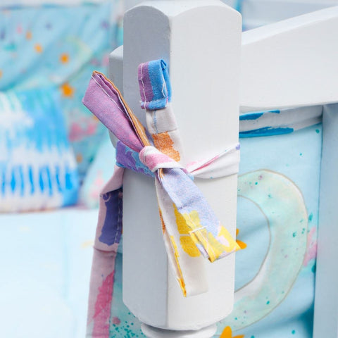 Splash Pattern Baby Cot Bedding Set Pompous Infant And Toddler